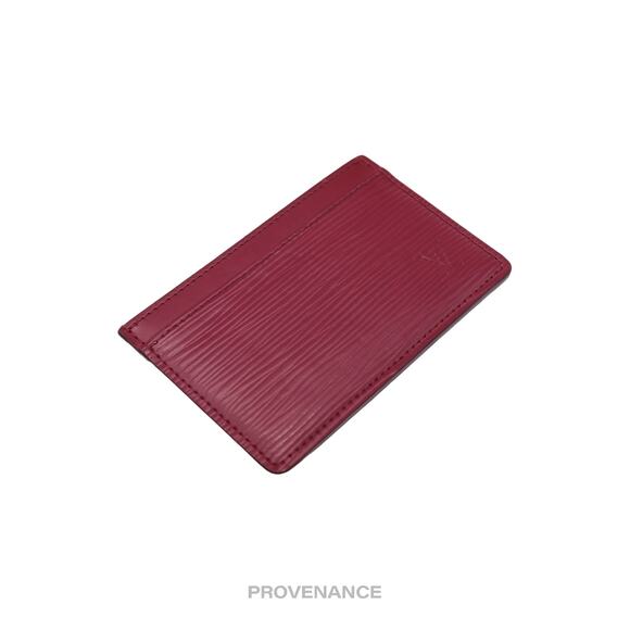 🔴 Louis Vuitton Card Holder Wallet - Fuchsia Epi Leather - Picture 5 of 8
